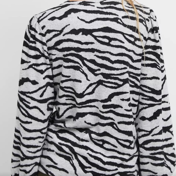 Anthropologie Sanctuary Jennie Zebra Striped Top Small - Picture 2 of 6